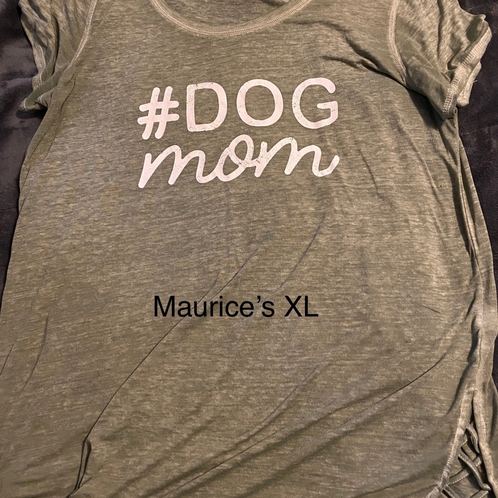 Light olive colored burnout shirt